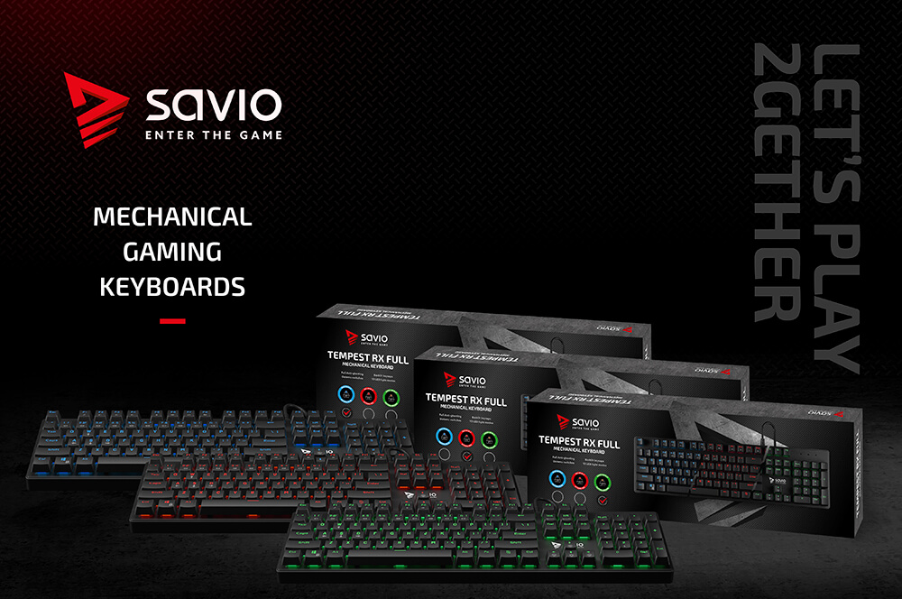 Gaming Keyboard SAVIO Tempest RX Outemu BROWN