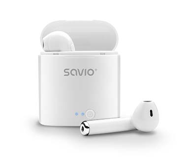 Bezprzewodowe słuchawki Bluetooth Savio TWS-02